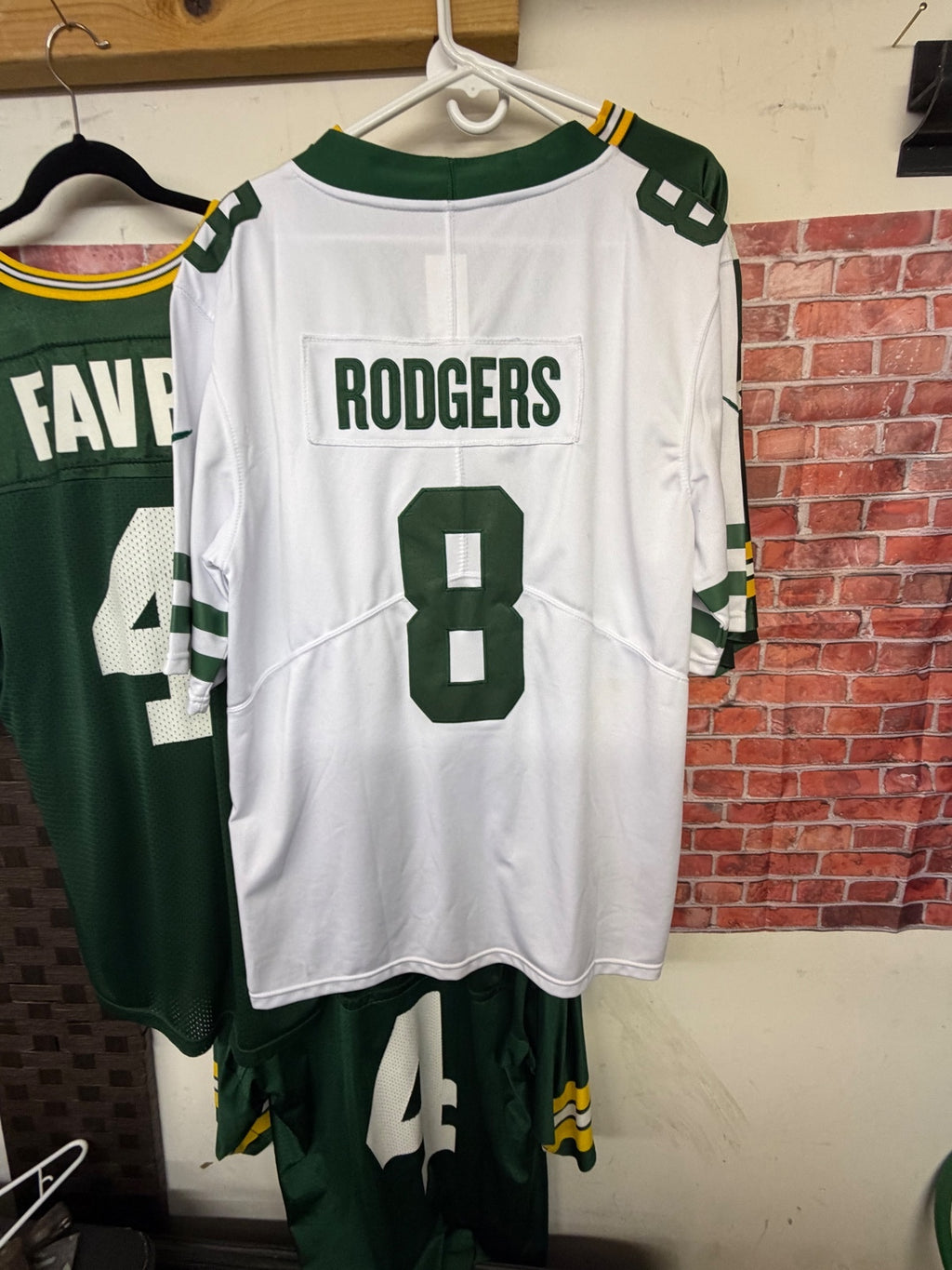 Nike NFL NY Jets Rodgers #8 White Jersey M